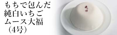 もちで包んだ純白いちごムース大福(4号サイズ)